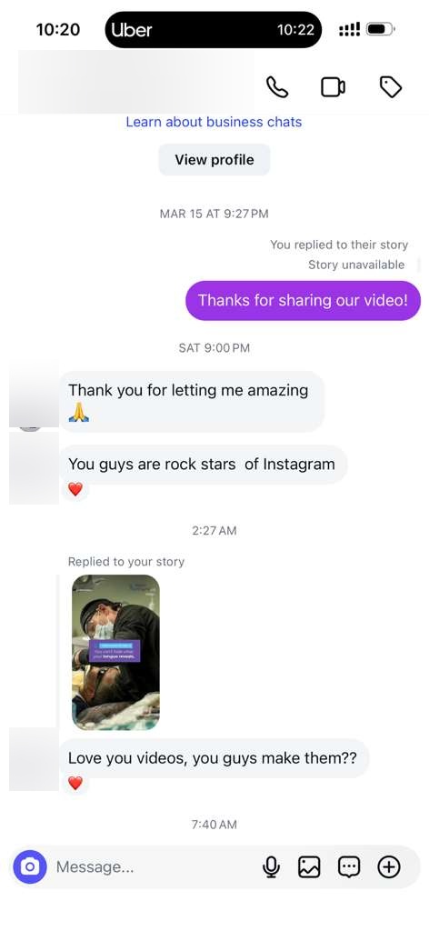 DM — You guys are rock stars of Instagram