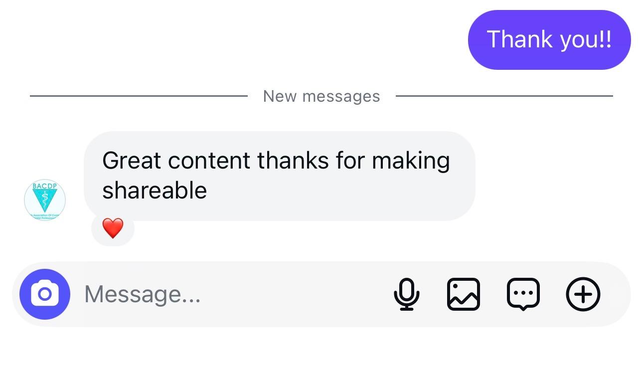 DM — Great content thanks for making shareable