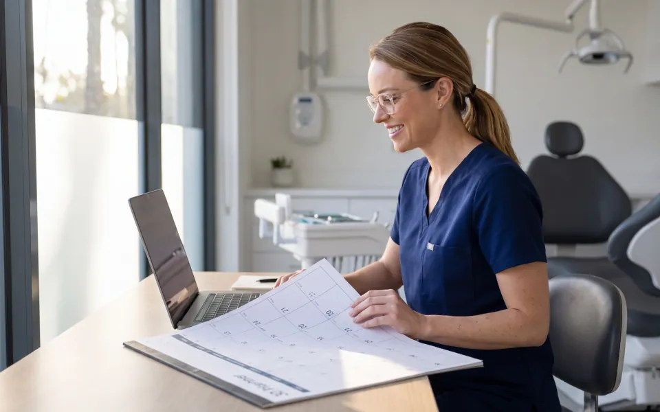 Cover of The Dentist's 30-Day AI Content Playbook, a free automation & workflows guide