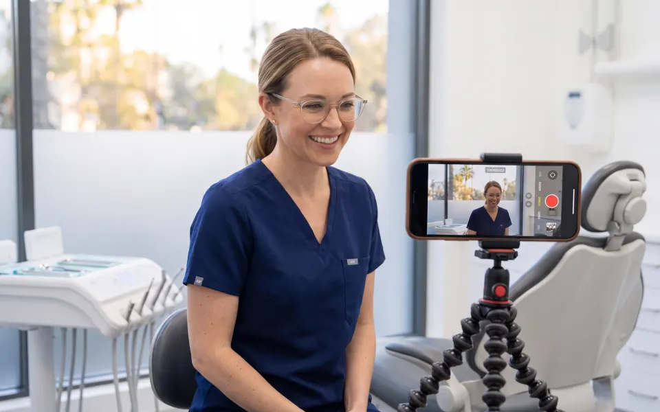 Cover of The Dentist's AI Video Shortcut, a free social media guide