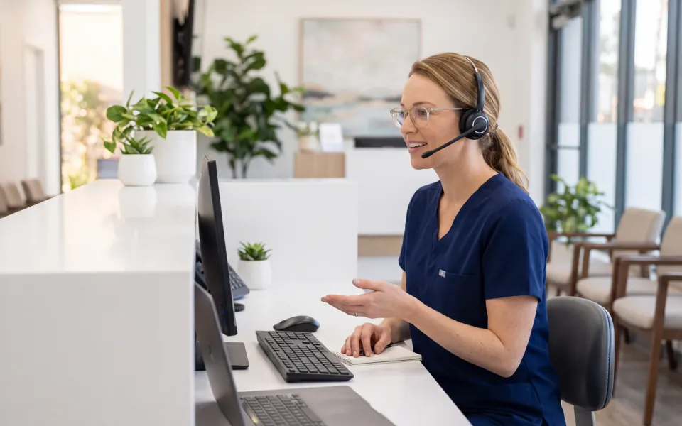Cover of The Dental Front Desk AI Training Playbook, a free practice operations guide