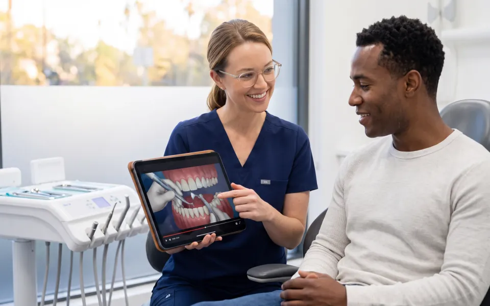 Cover of The Multilingual Dental Video Playbook, a free patient education guide